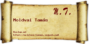 Moldvai Tamás névjegykártya